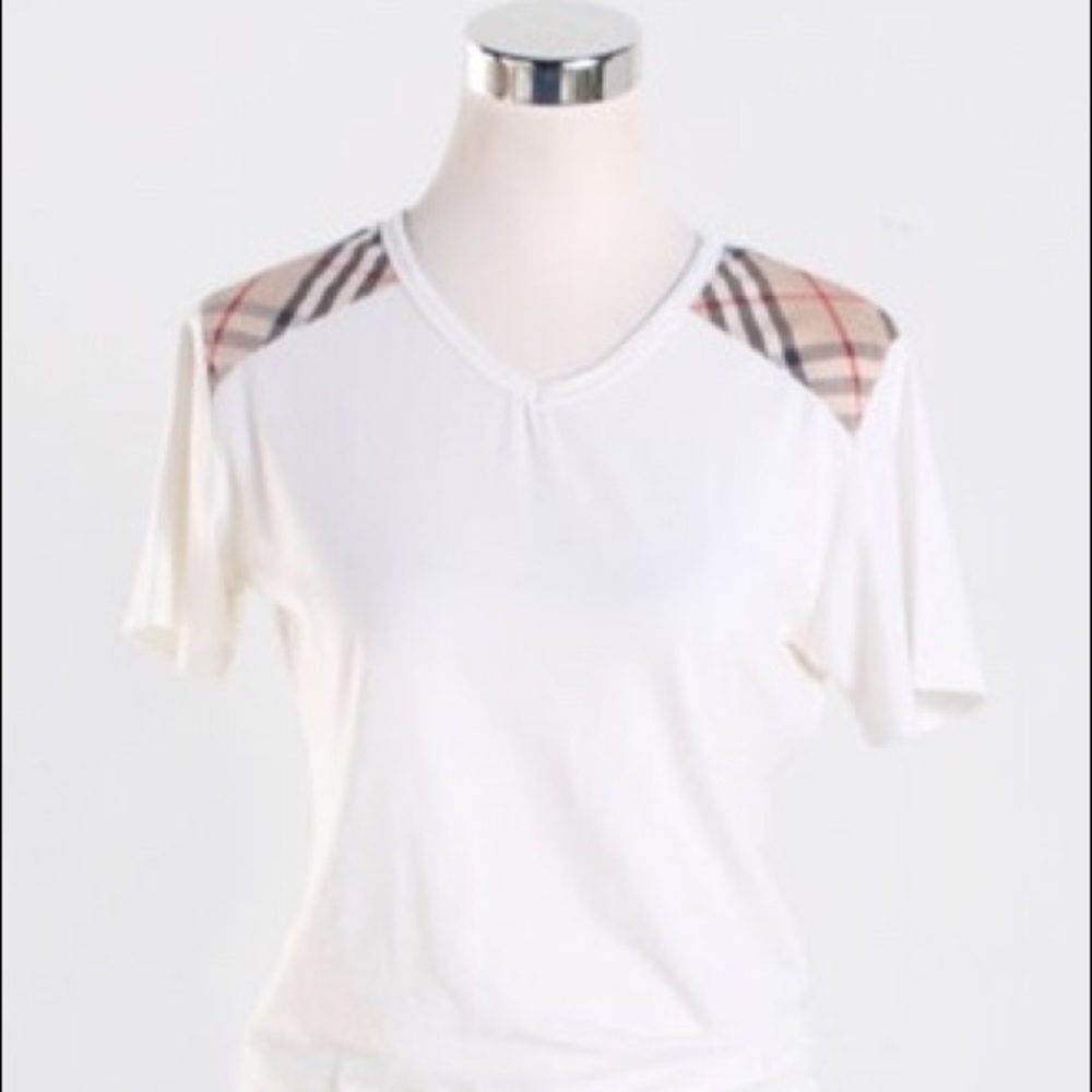 Burberry Womens V-neck T-Shirt - Authentic!